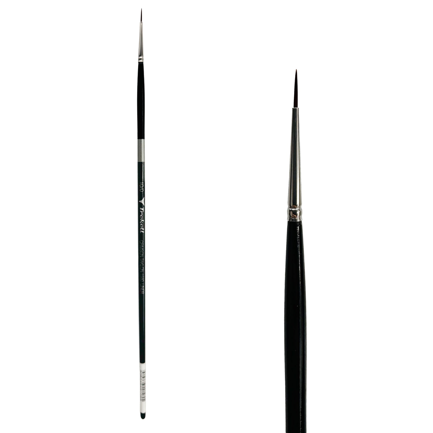 Trekell Crimson Taklon #10/0 Liner Brush - Long Handle