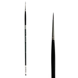 Trekell Crimson Taklon #10/0 Liner Brush - Long Handle