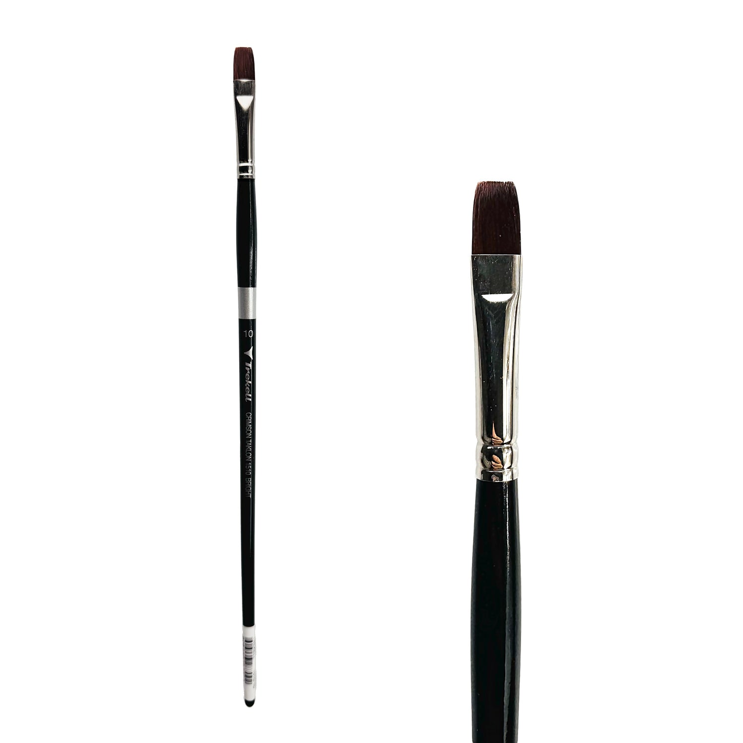 Trekell Crimson Taklon #10 Bright Brush - Long Handle