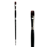 Trekell Crimson Taklon #12 Bright Brush - Long Handle
