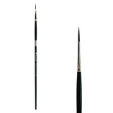 Trekell Crimson Taklon #4 Liner Brush - Long Handle