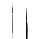 Trekell Crimson Taklon #5/0 Script/Rigger Brush - Long Handle