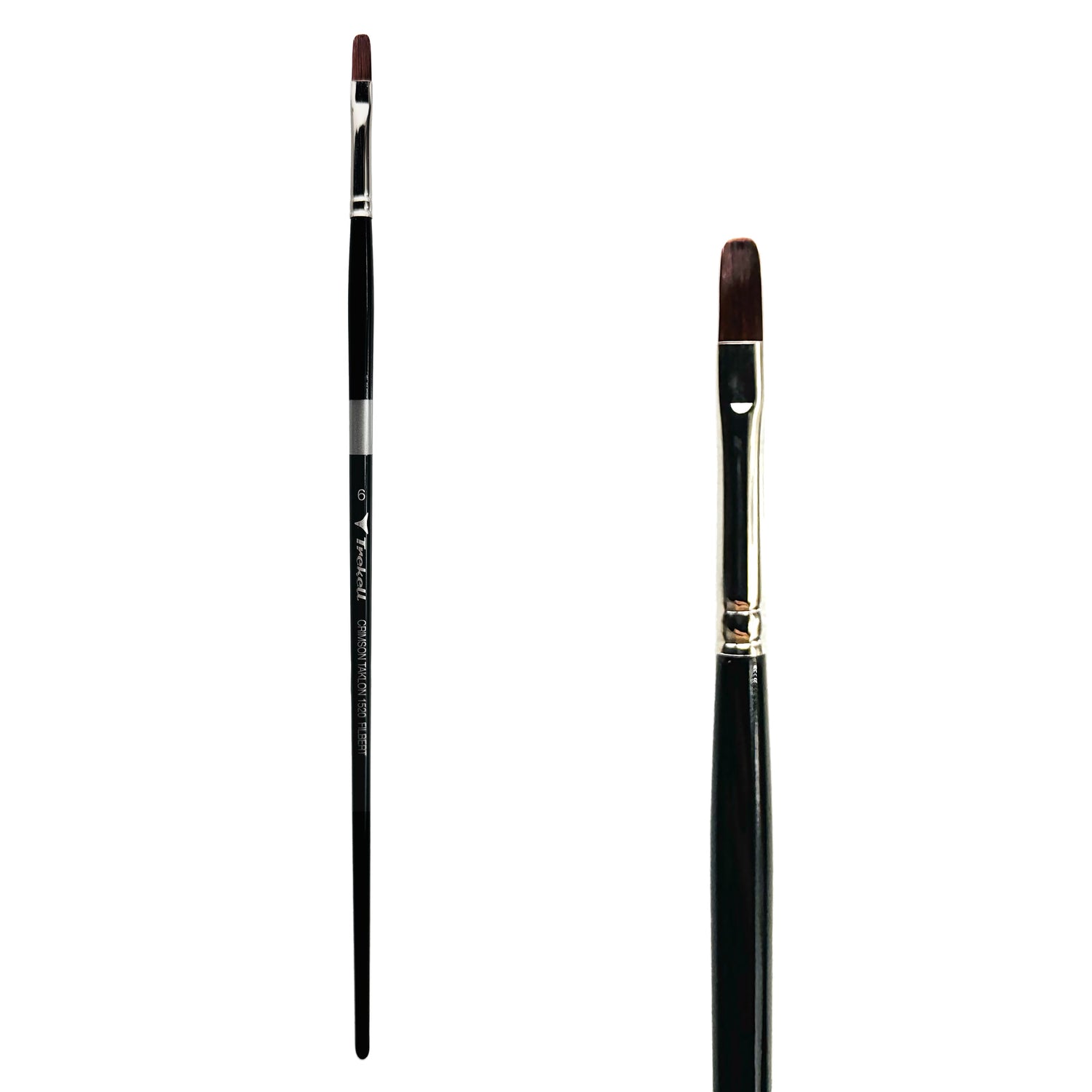 Trekell Crimson Taklon #6 Filbert Brush - Long Handle
