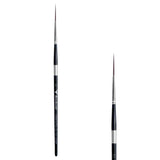 Trekell Crimson Taklon #0 Script/Rigger Brush - Short Handle