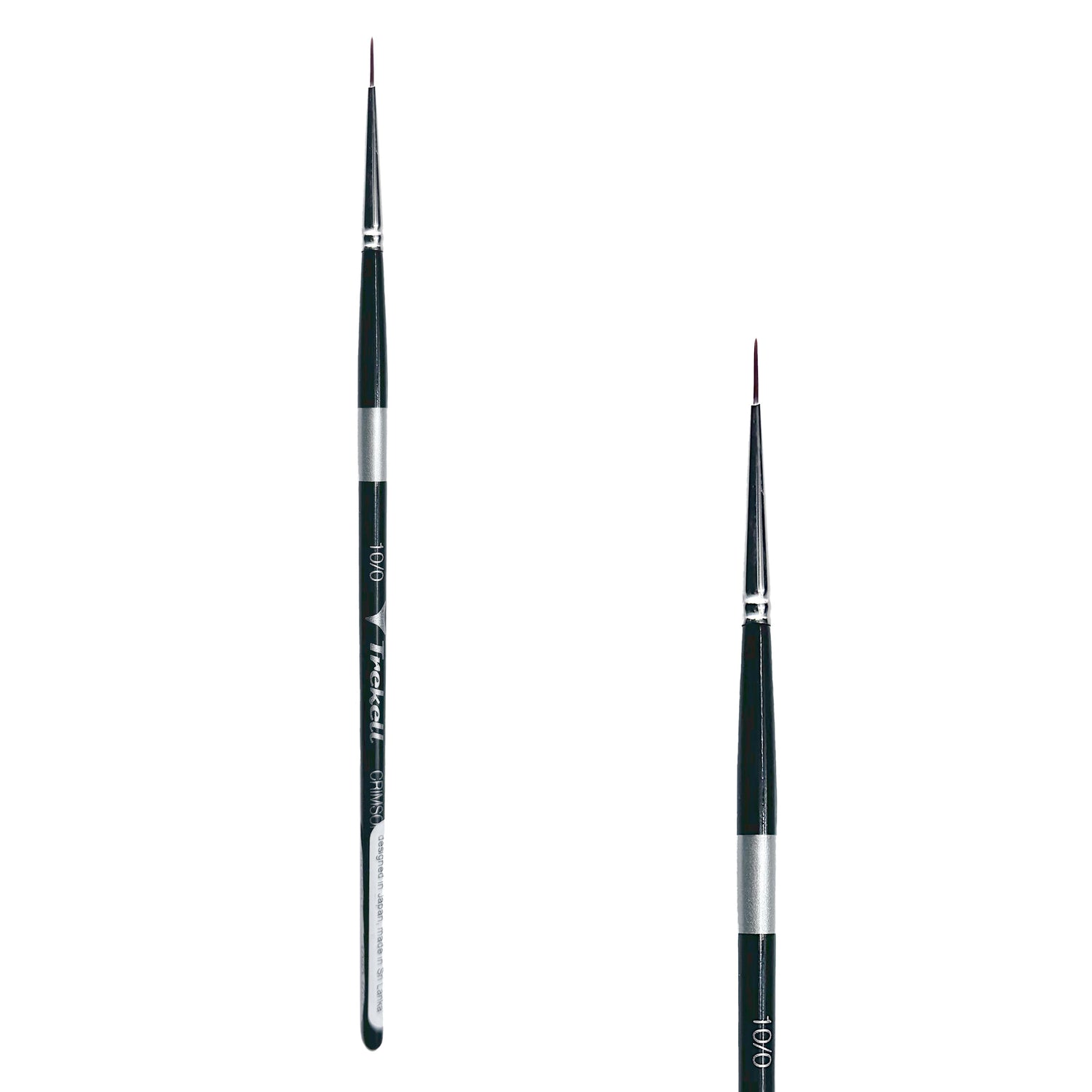 Trekell Crimson Taklon #10/0 Liner Brush - Short Handle