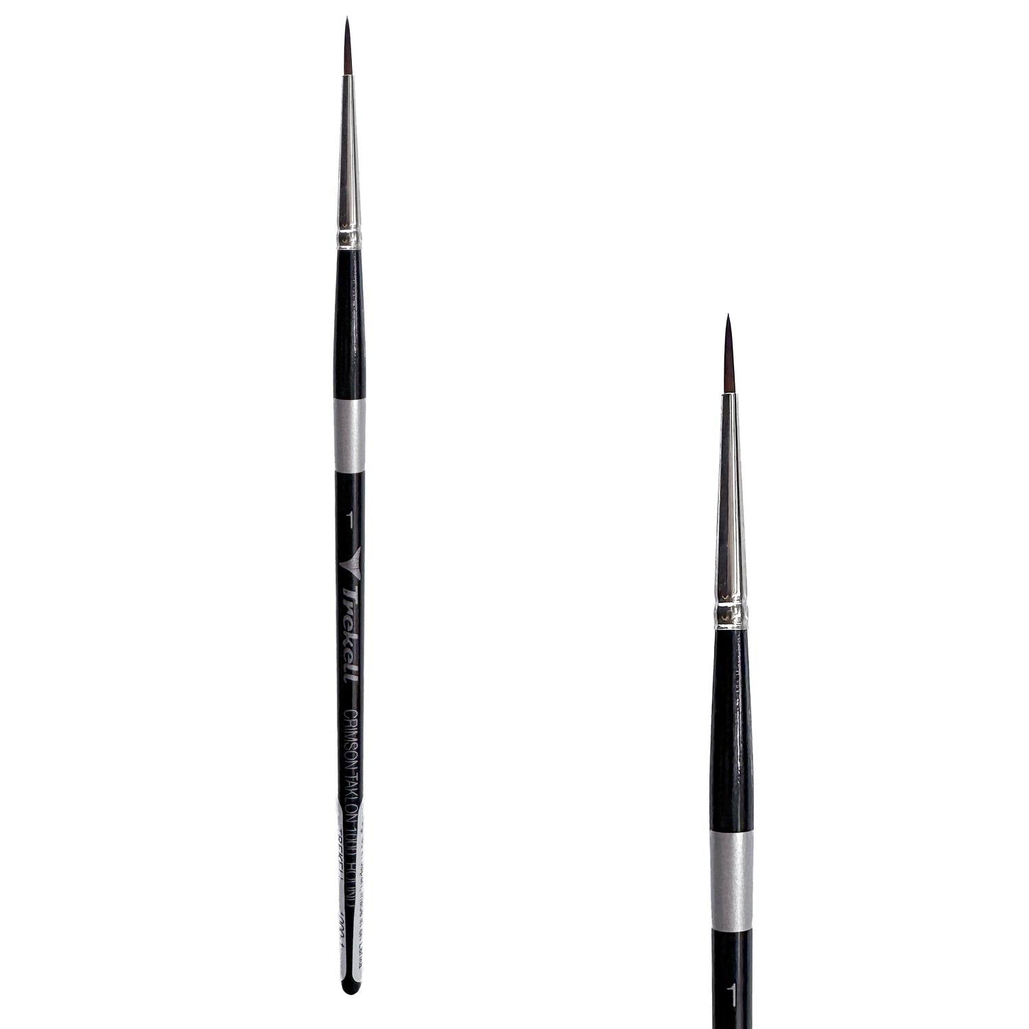 Trekell Crimson Taklon #1 Round Brush - Short Handle