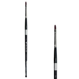Trekell Crimson Taklon #2 Filbert Brush - Short Handle