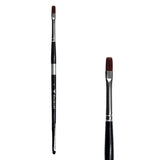 Trekell Crimson Taklon #4 Bright Brush - Short Handle
