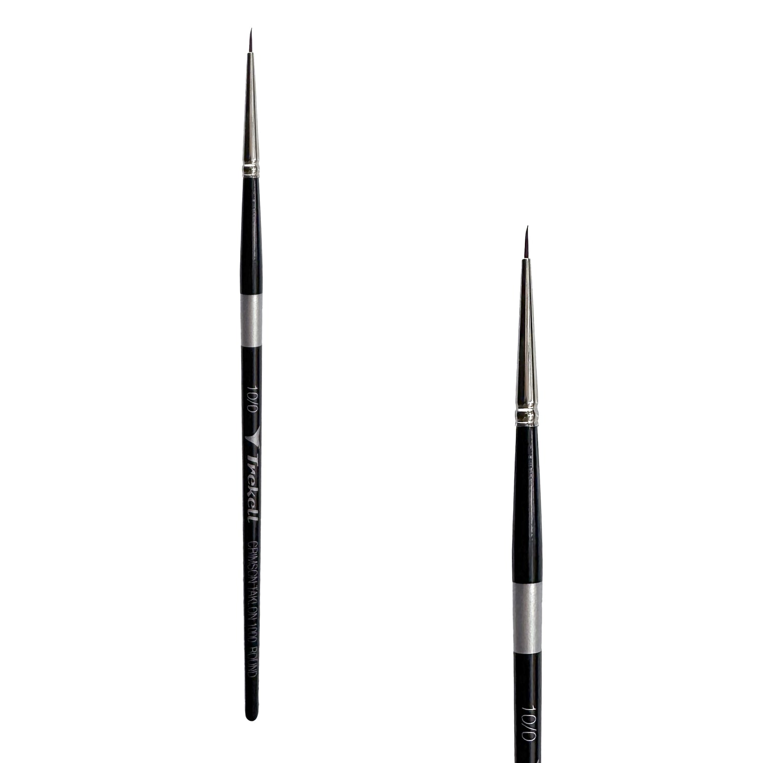 Trekell Crimson Taklon #10/0 Round Brush - Short Handle