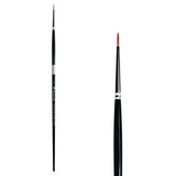 Trekell Golden Taklon  #0 Round Brush -  Long Handle