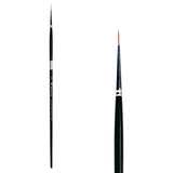 Trekell Golden Taklon #10/0 Liner Brush -  Long Handle