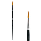 Trekell Golden Taklon  #20 Round Brush -  Long Handle