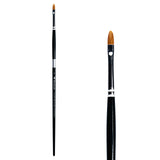 Trekell Golden Taklon #4 Cat's Tongue Brush -  Long Handle
