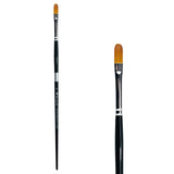 Trekell Golden Taklon #8 Filbert Brush -  Long Handle