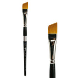 Trekell Golden Taklon 1/2" Angle Brush -  Short Handle