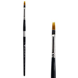 Trekell Golden Taklon 1/8" Grainer Brush -  Short Handle