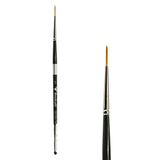 Trekell Golden Taklon #0 Liner Brush -  Short Handle