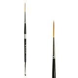 Trekell Golden Taklon #0 Script/Rigger Brush -  Short Handle