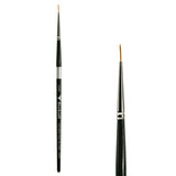 Trekell Golden Taklon #10/0 Liner Brush -  Short Handle