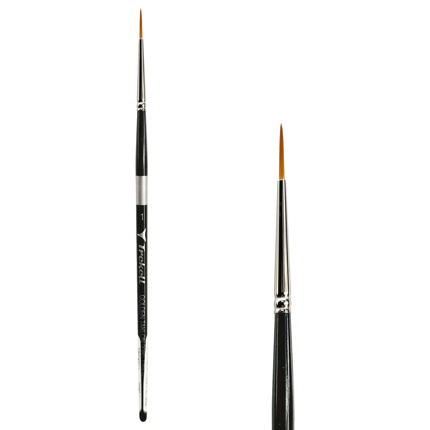Trekell Golden Taklon #1 Liner Brush -  Short Handle