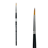 Trekell Golden Taklon #3 Round Brush -  Short Handle