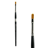 Trekell Golden Taklon #4 Filbert Brush -  Short Handle