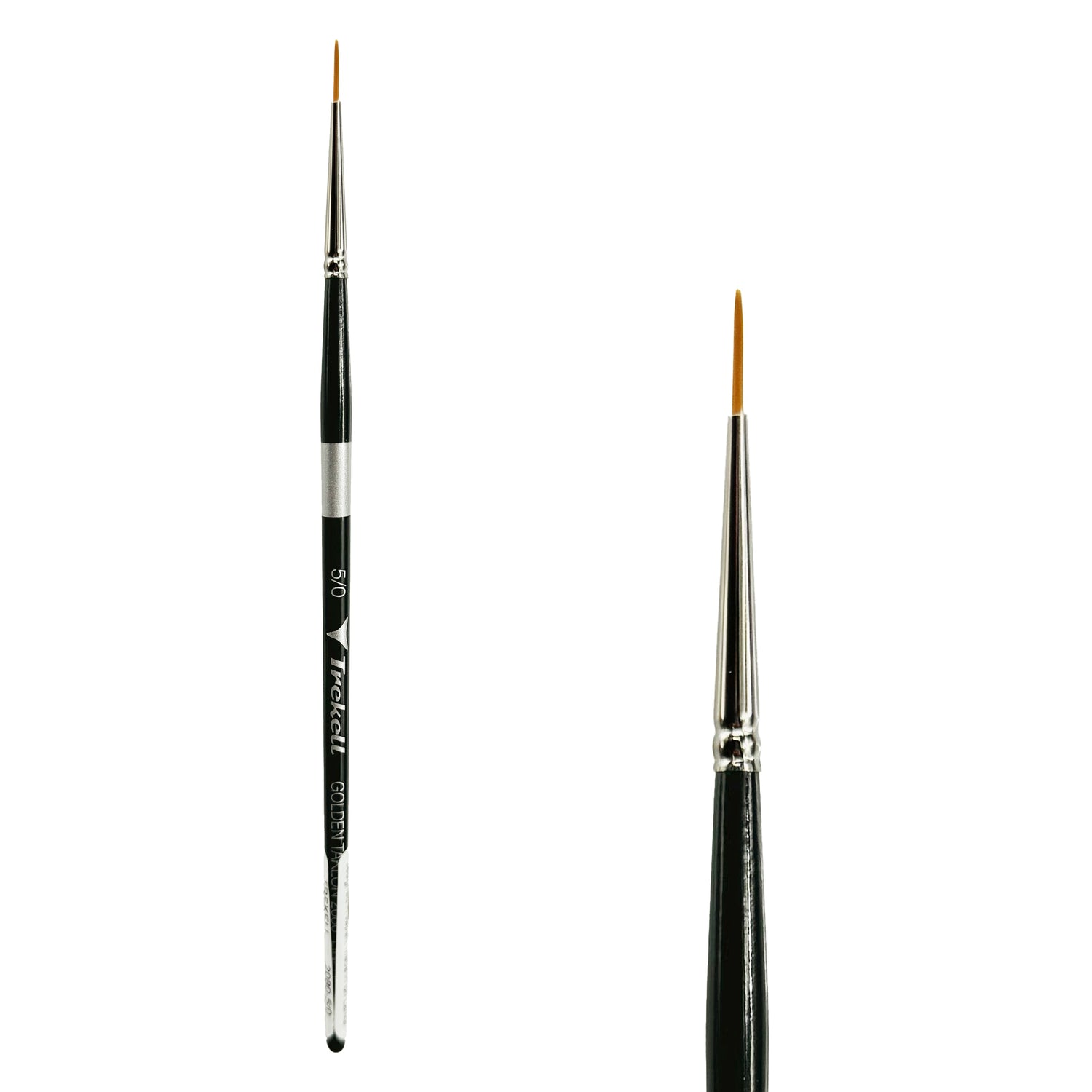 Trekell Golden Taklon #5/0 Liner Brush -  Short Handle