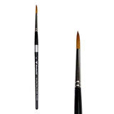 Trekell Golden Taklon #6 Round Brush -  Short Handle
