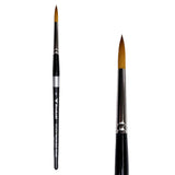Trekell Golden Taklon #8 Round Brush -  Short Handle
