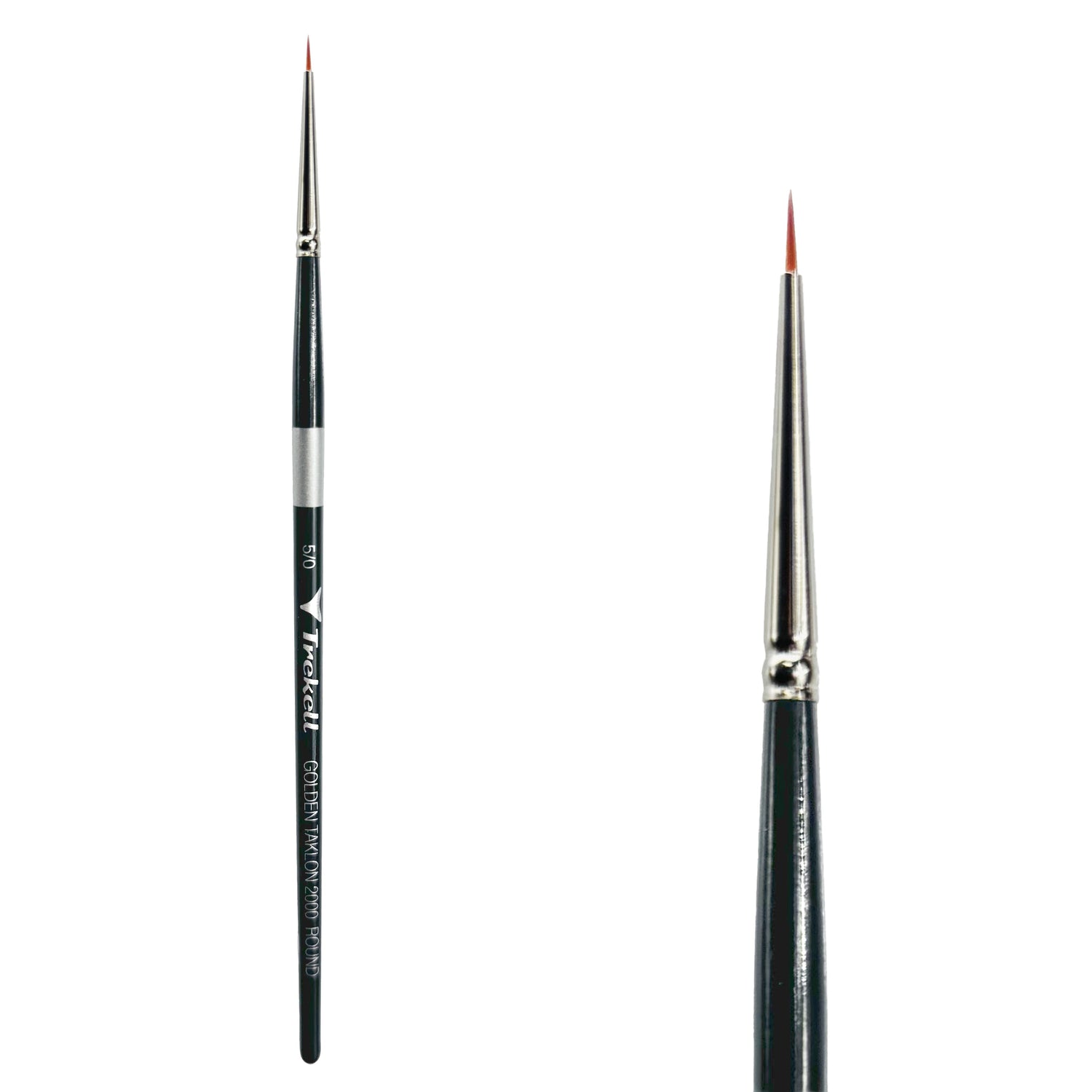Trekell Golden Taklon #5/0 Round Brush -  Short Handle