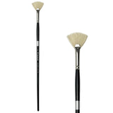 Trekell Hog Bristle Long Handle Artist Brush - Size #4 Fan
