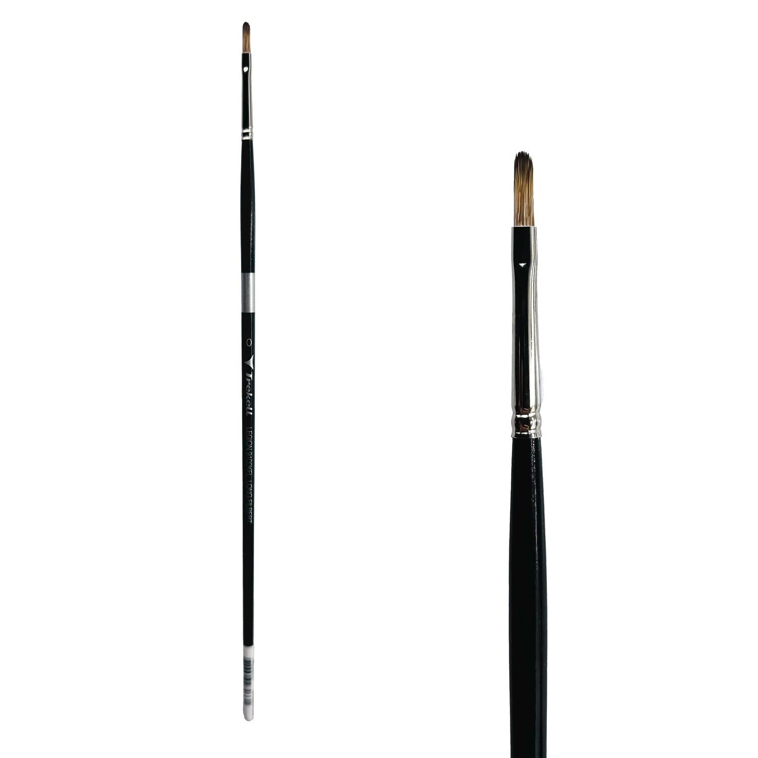 Trekell Legion #0 Long Filbert Brush - Long Handle