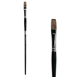 Trekell Legion #10 Long Flat Brush - Long Handle