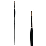Trekell Legion #2 Long Filbert Brush - Long Handle