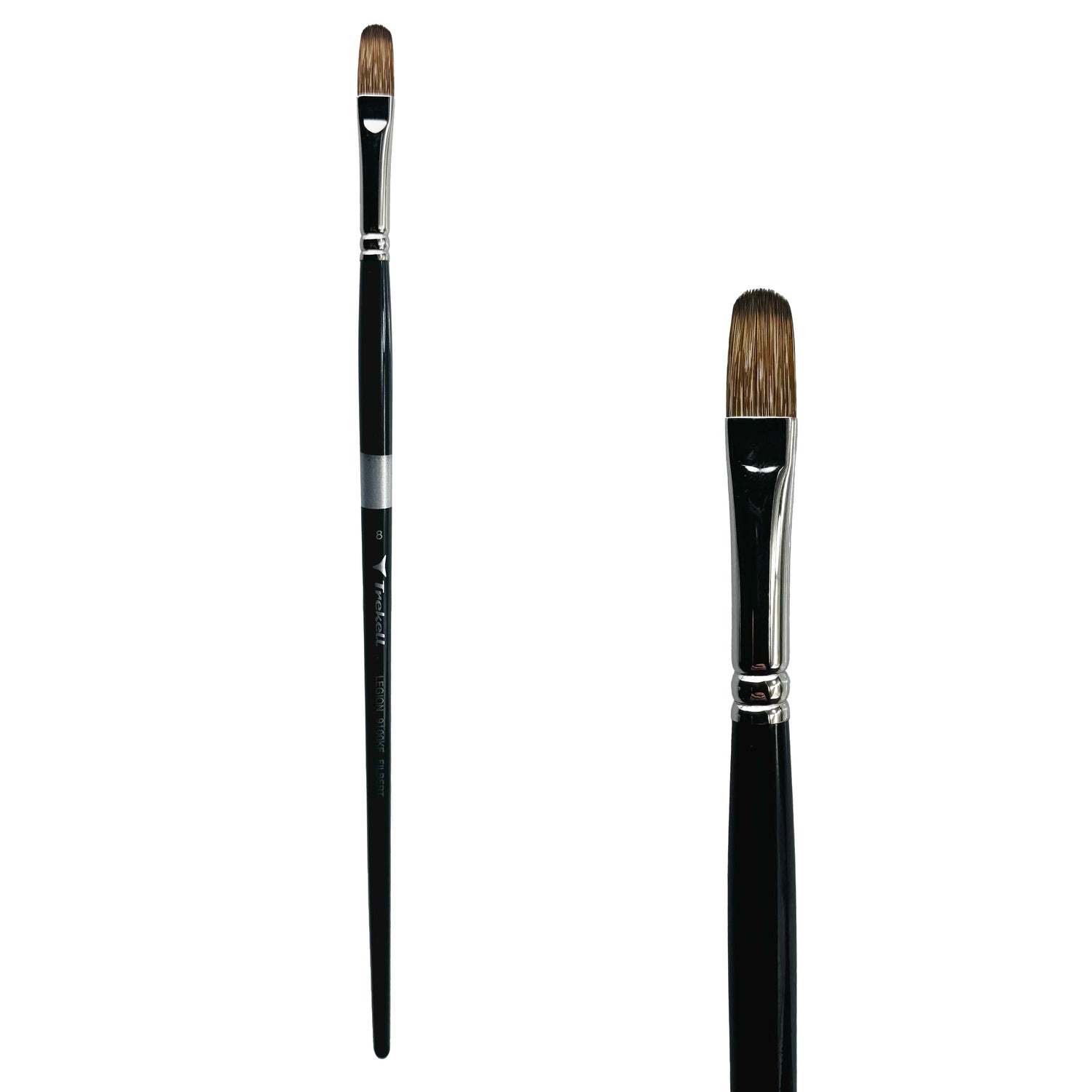 Trekell Legion #8 Filbert Brush - Long Handle