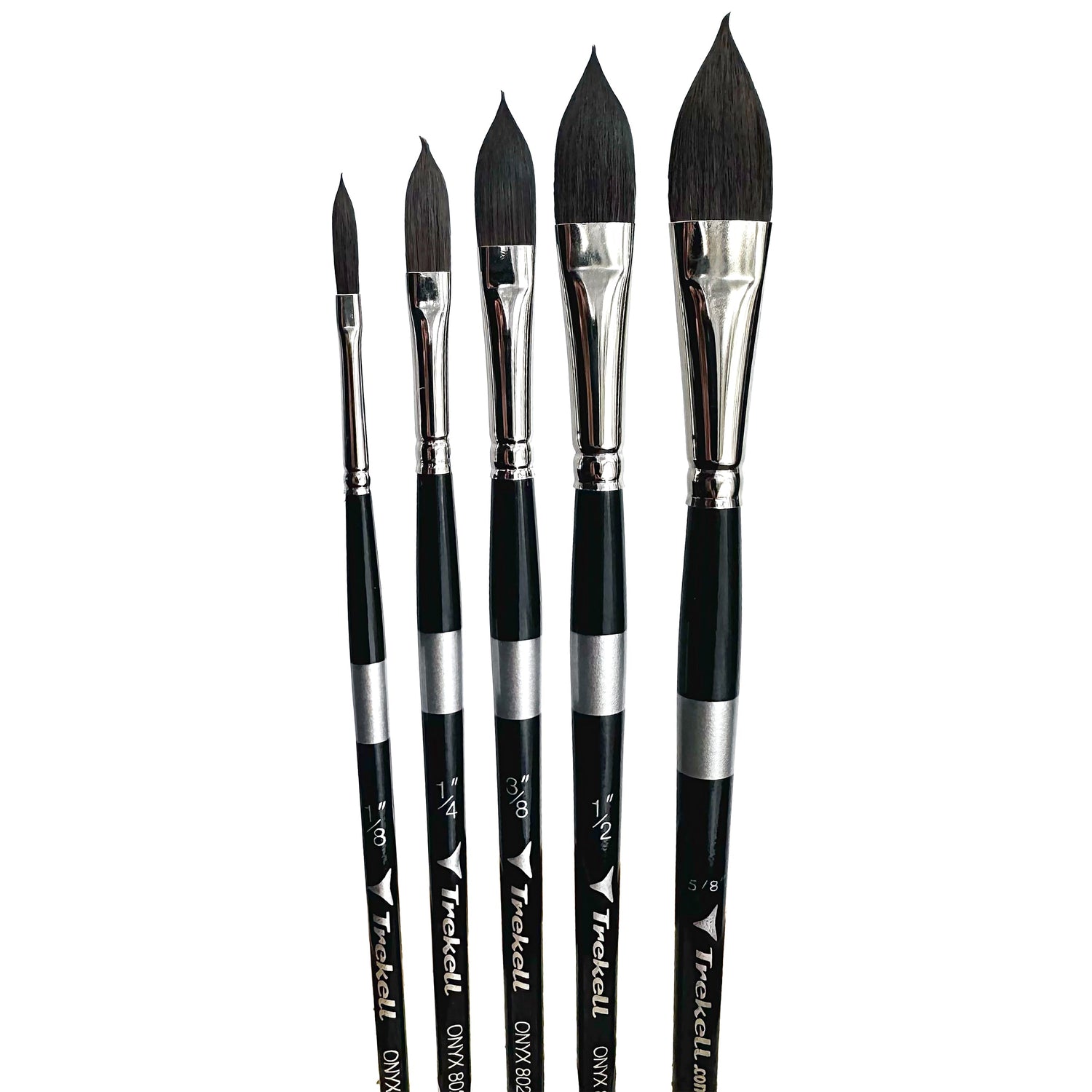 Trekell Onyx Complete Oval Wash Brush Set - Short Handle