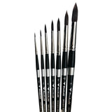 Trekell Onyx Complete Round Brush Set - Short Handle