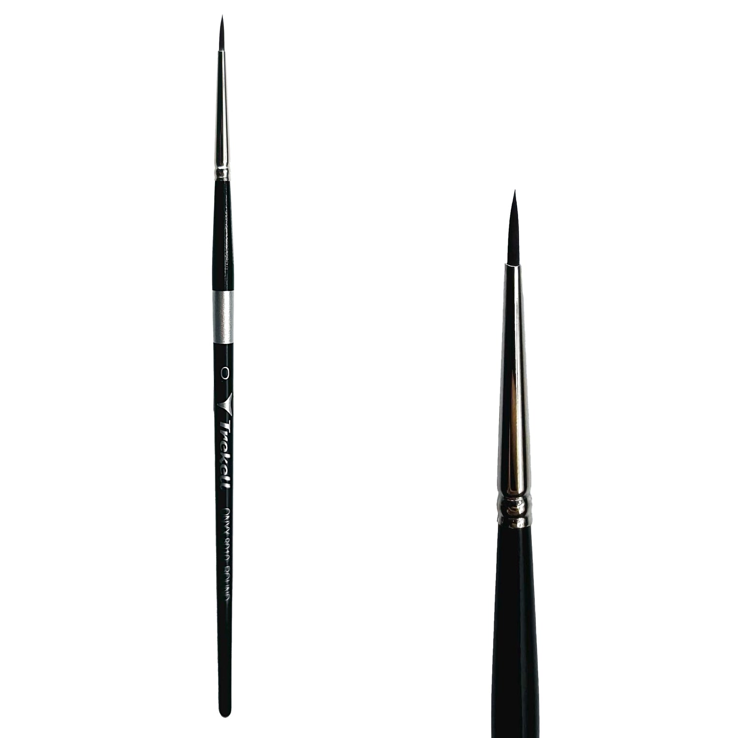 Trekell Onyx #0 Round Brush - Short Handle