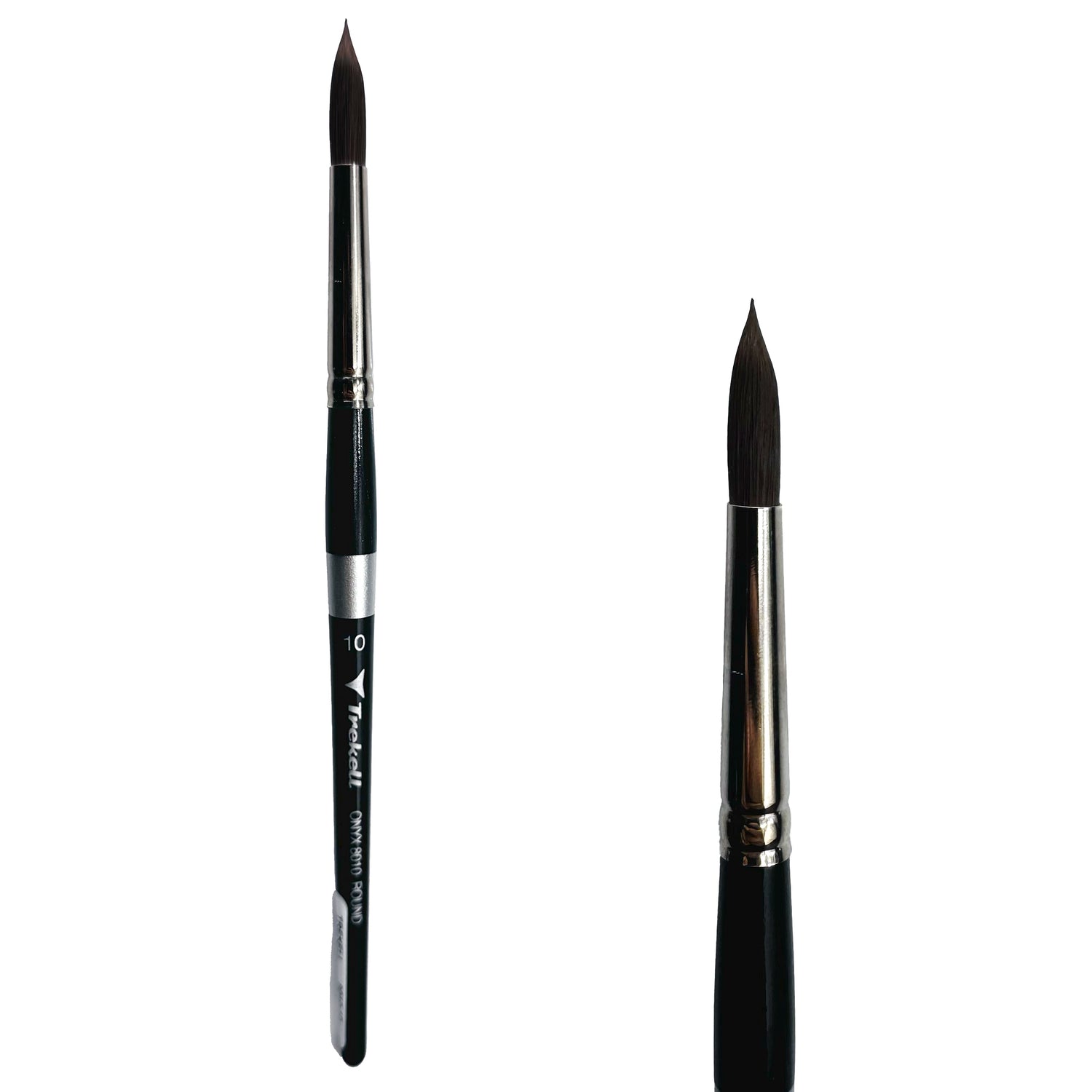 Trekell Onyx #10 Round Brush - Short Handle