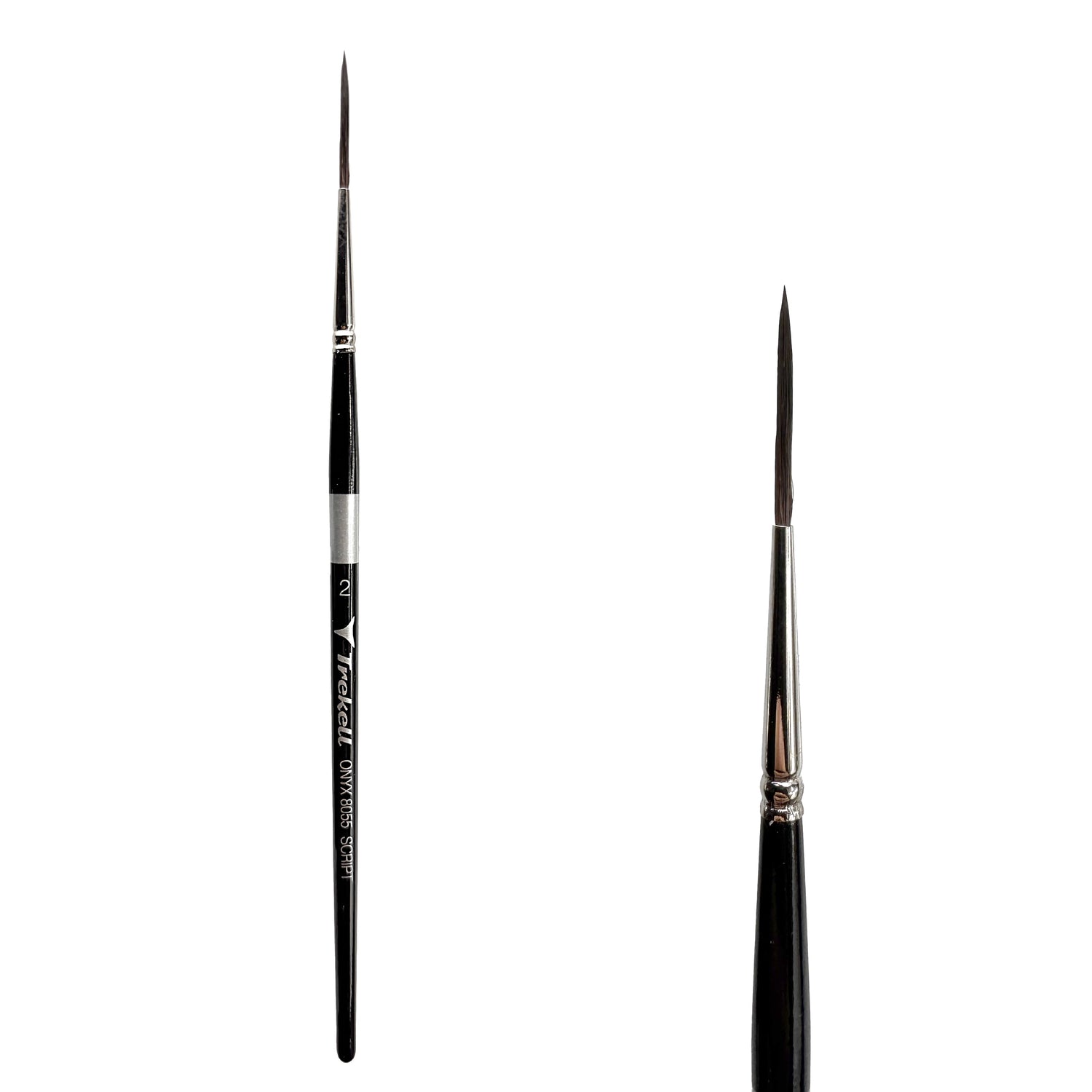 Trekell Onyx #2 Script/Rigger Brush - Short Handle
