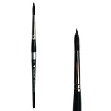 Trekell Onyx #8 Round Brush - Short Handle