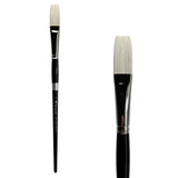 Trekell Opal #10 Long Flat Brush - Long Handle