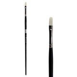 Trekell Opal #2 Flat Brush - Long Handle