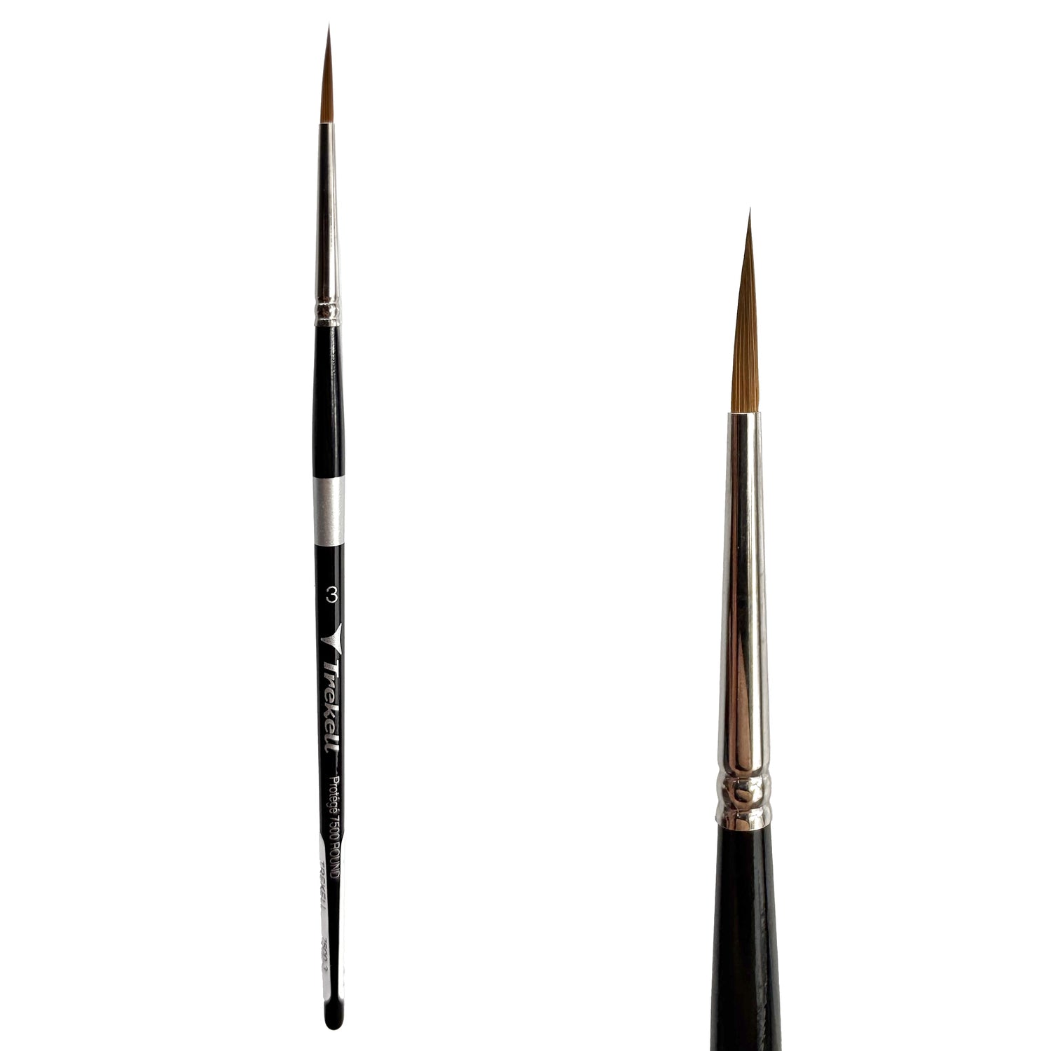Trekell Protégé #3 Round Brush - Short Handle