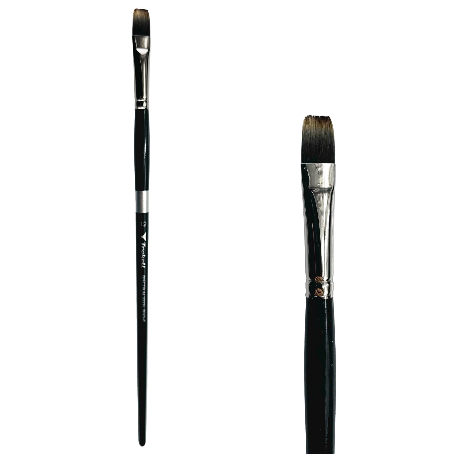 Trekell Spectrum #12 Bright Brush - Long Handle