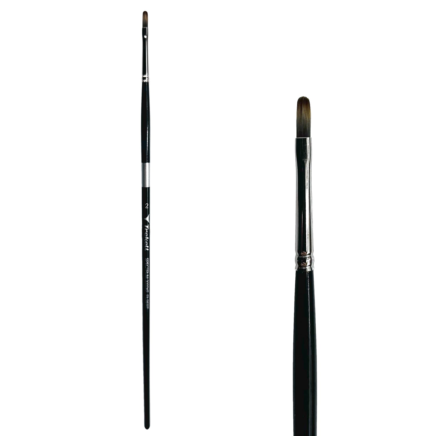 Trekell Spectrum #2 Filbert Brush - Long Handle