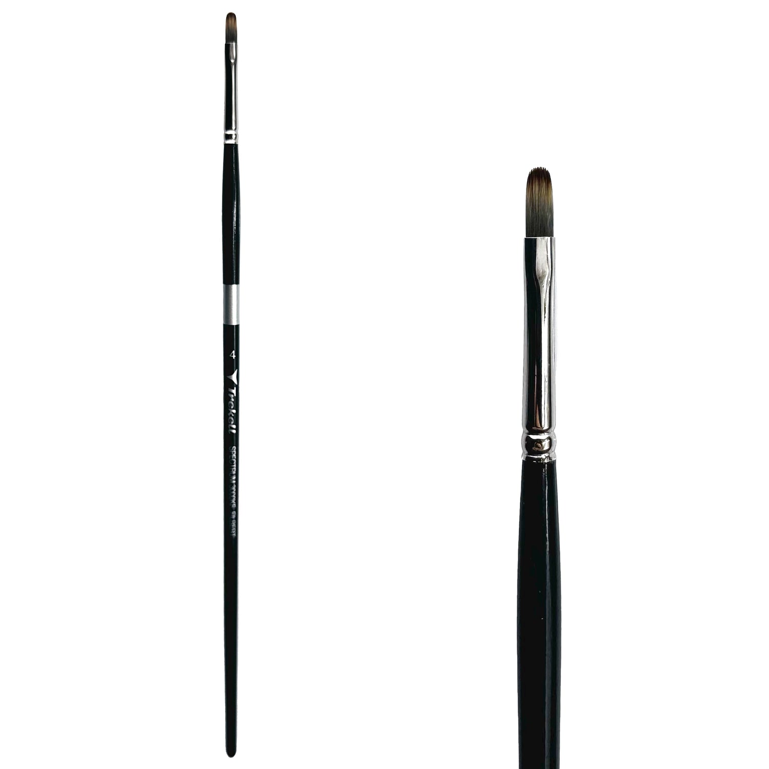 Trekell Spectrum #4 Filbert Brush - Long Handle