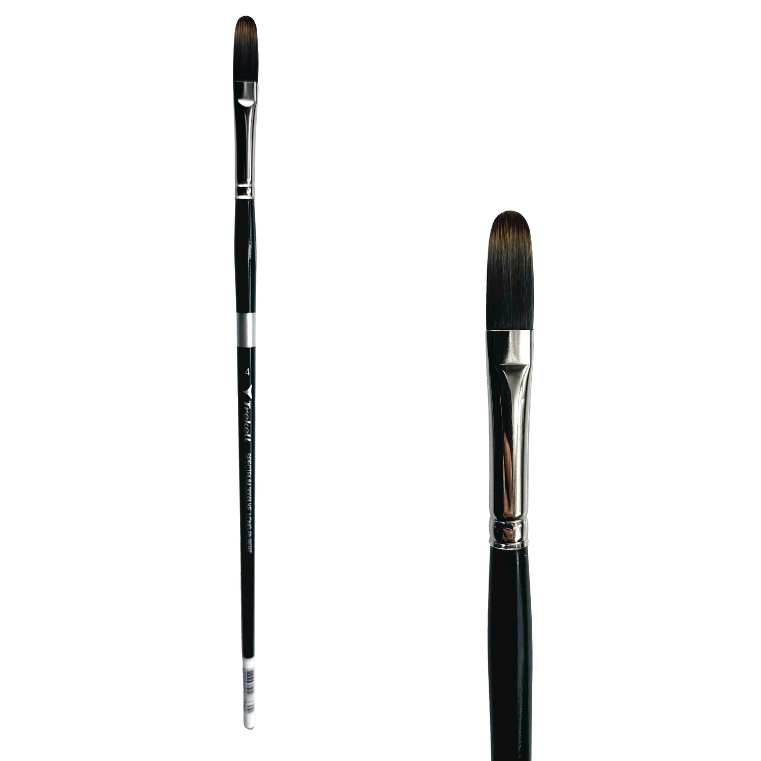 Trekell Spectrum #4 Long Filbert Brush - Long Handle