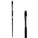 Trekell Spectrum #4 Long Flat Brush - Long Handle