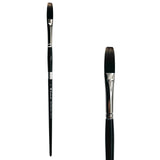 Trekell Spectrum #6 Long Flat Brush - Long Handle